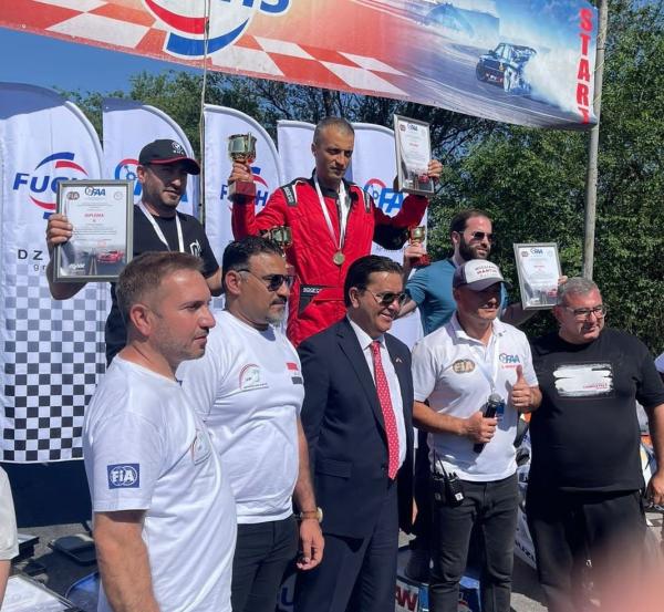 العراق يحصد المركز الأول في بطولة إرمينيا للسيارات والدراجات النارية